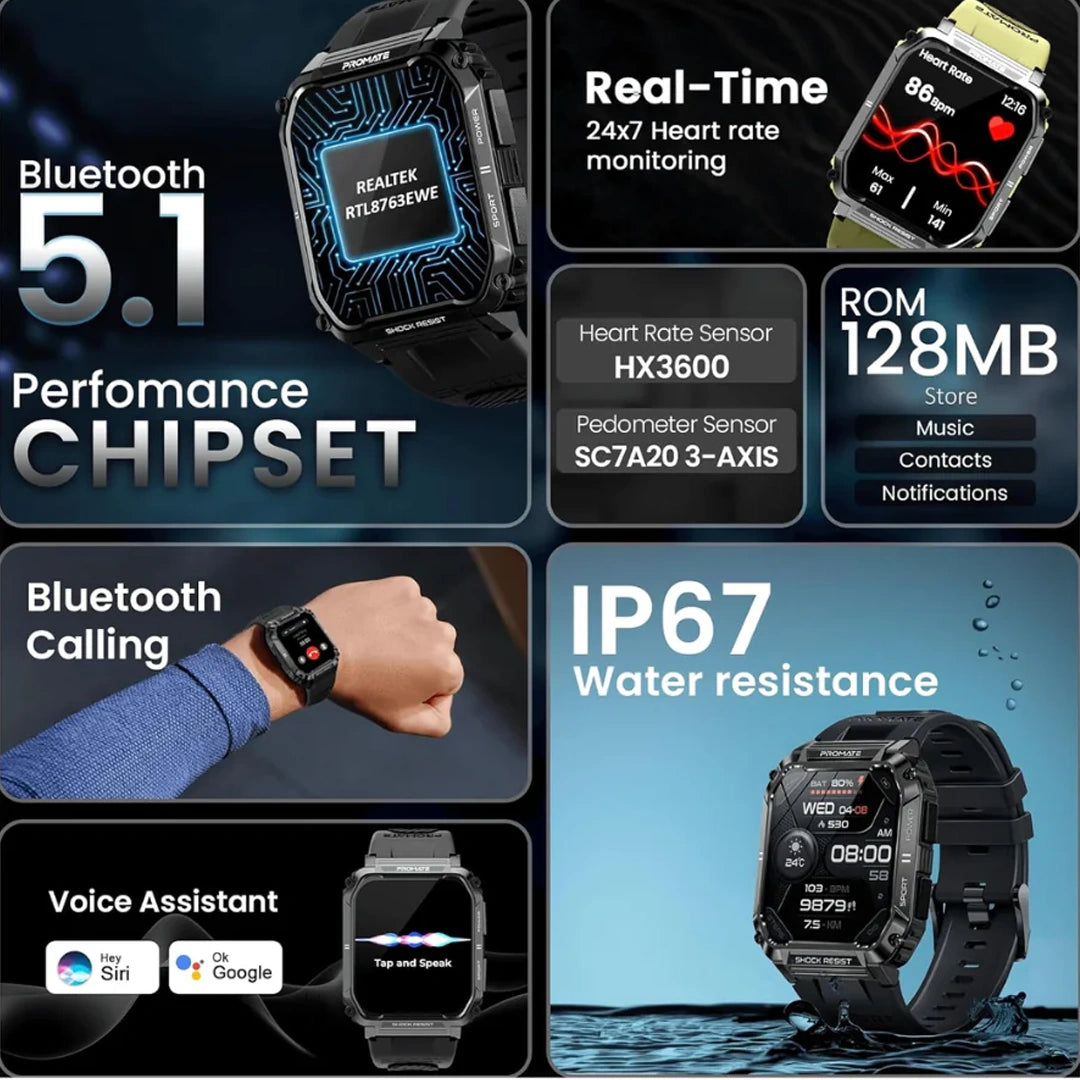 Promate XWatch-S19 Smart Watch in Qatar Promate XWatch-S19 Smart Watch in Qatar